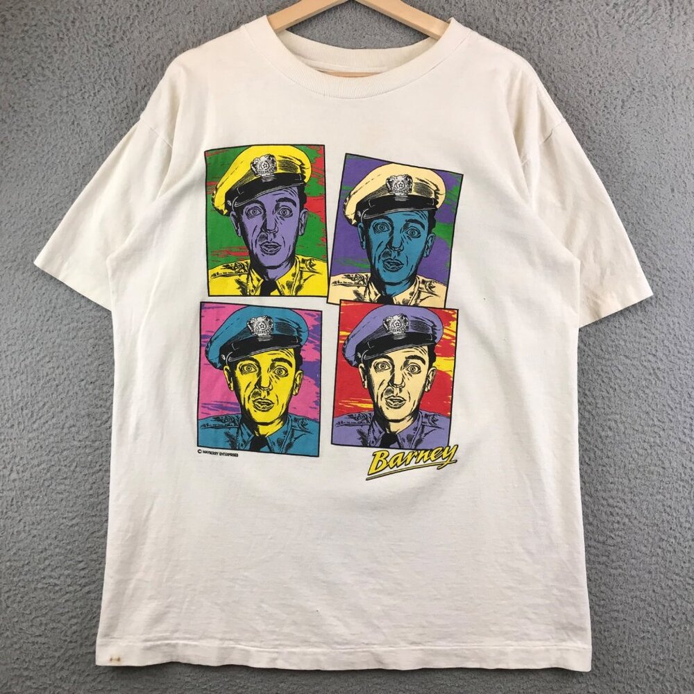 Vintage 90s Barney The Andy Griffith Show T shirt size XL